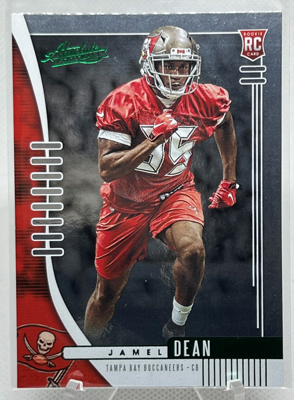 Jamel Dean - 2019 Panini Absolute Football Green  Foil RC #192