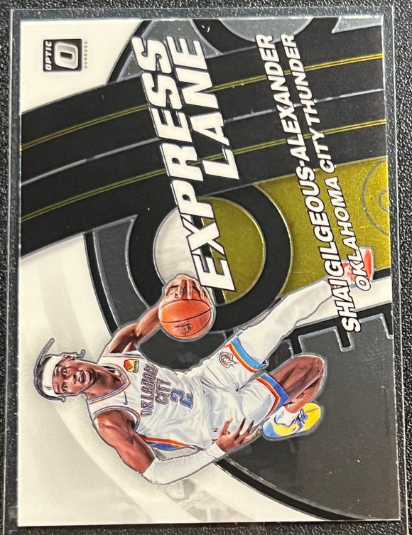 Shai Gilgeous-Alexander - 2021-22 Panini Donruss Optic Basketball EXPRESS LANE Base Insert #17