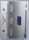 Harry Carson, Lawrence Taylor, Michael Strahan - 2021 Panini Score Football 3D #3D12