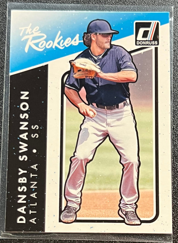 Dansby Swanson - 2017 Panini Donruss Baseball The Rookies #TR-3