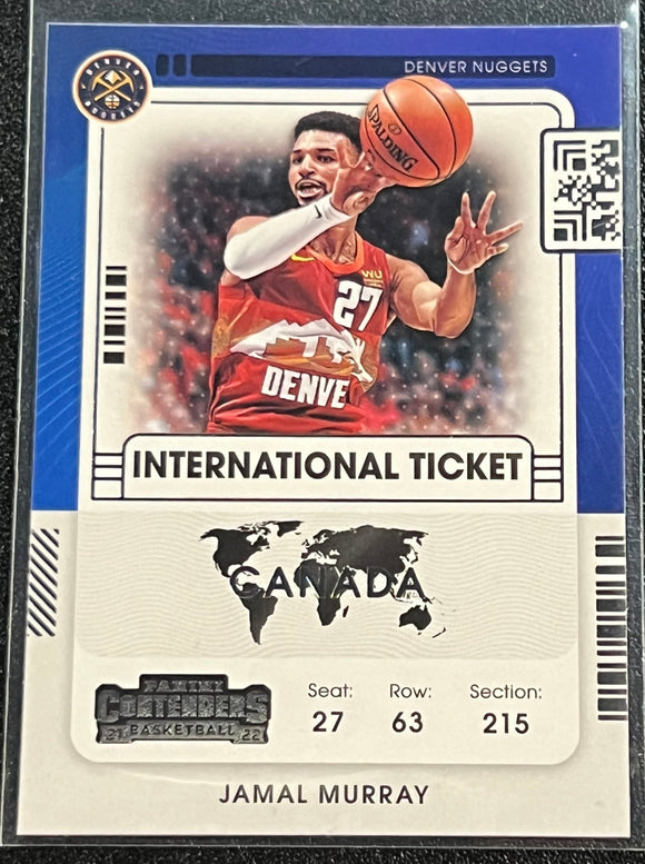 Jamal Murray - 2021-22 Panini Contenders Basketball INTERNATIONAL TICKET #15