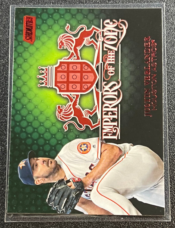 Justin Verlander - 2020 Topps Stadium Club Emperors Of The Zone Red Foil #EOZ-9