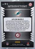 Jaylen Waddle - 2021 Panini Absolute Introductions #INT-6