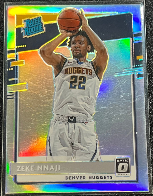 Zeke Nnaji RC - 2020-21 Panini Donruss Optic Basketball RATED ROOKIE SILVER #172