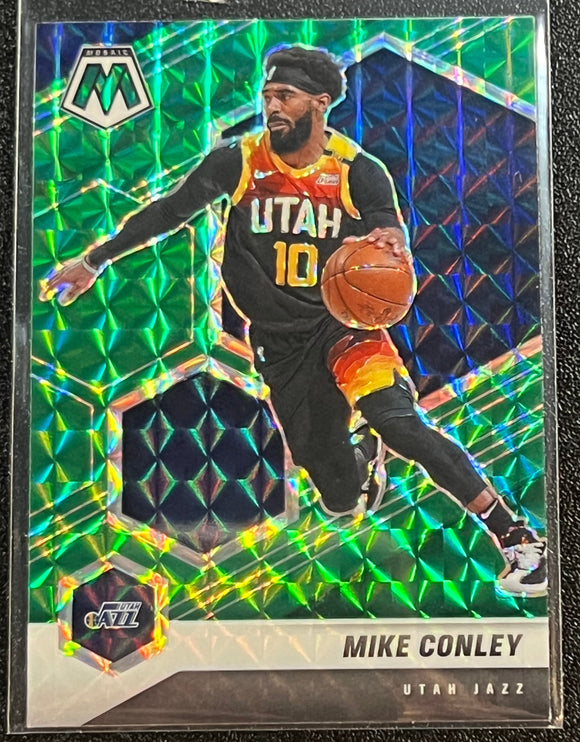 Mike Conley  - 2020-21 Panini Mosaic Basketball GREEN #125