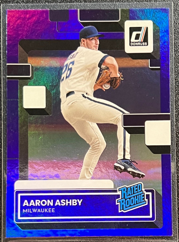 Aaron Ashby - 2022 Panini Donruss Baseball Rated Rookie Purple #36