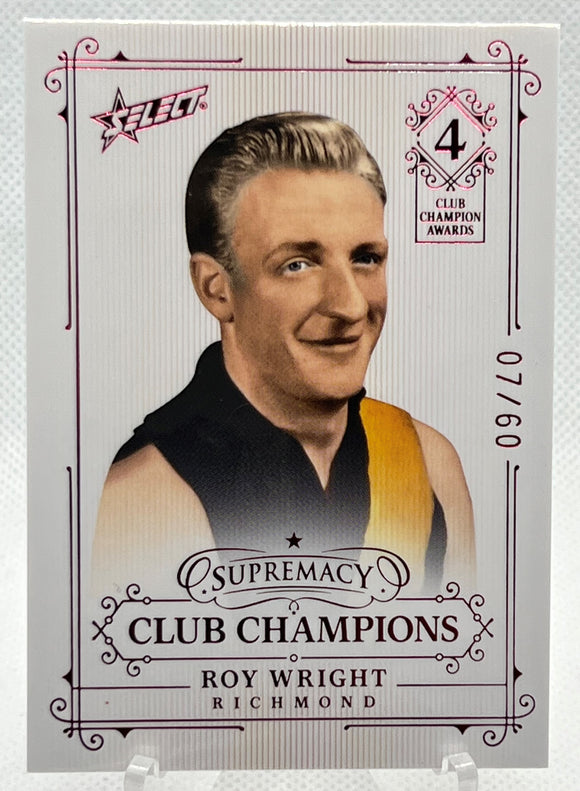 Roy Wright - 2021 Select Supremacy Club Champions CC-RW Serial #07/60