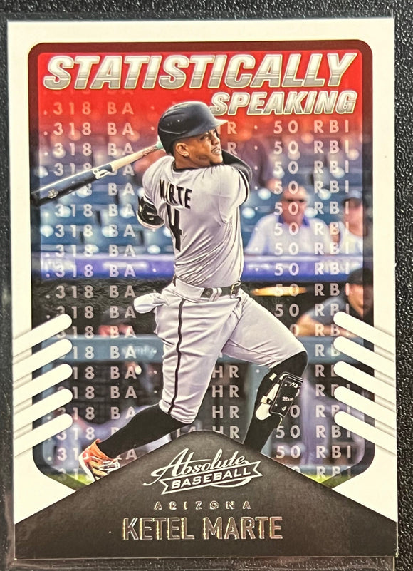 Ketel Marte - 2022 Panini Absolute Baseball STATISTICALLY SPEAKING #SS-10