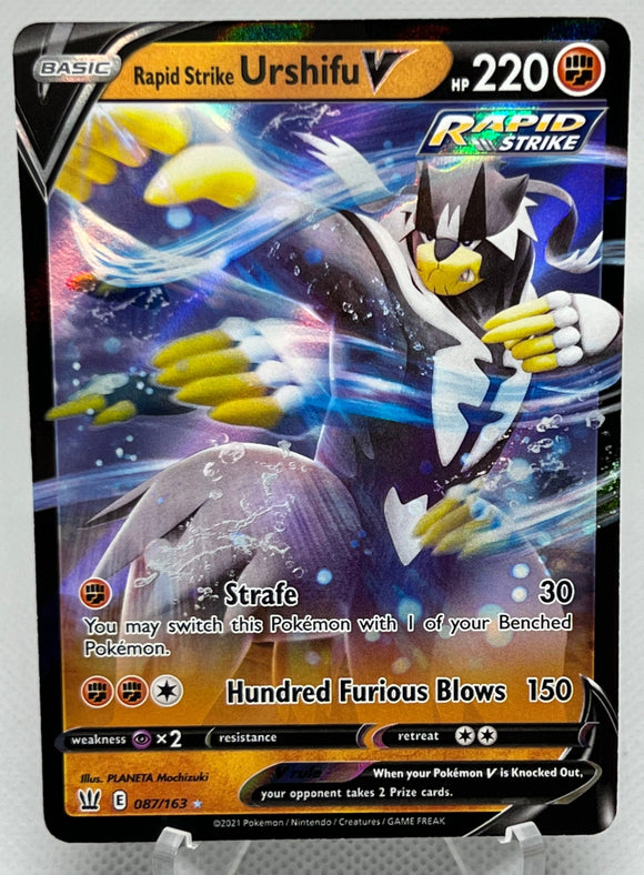 Rapid Strike Urshifu V - Pokemon Battle Styles Holo Foil Ultra Rare Holo #087/163