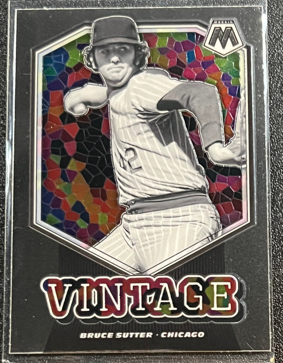 Bruce Sutter - 2021 Panini Mosaic Baseball  VINTAGE Base #V9