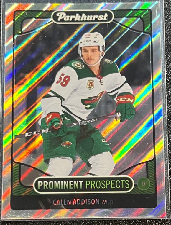 Calen Addison - 2021-2022 Upper Deck Parkhurst Hockey Prominent Prospects #PP24