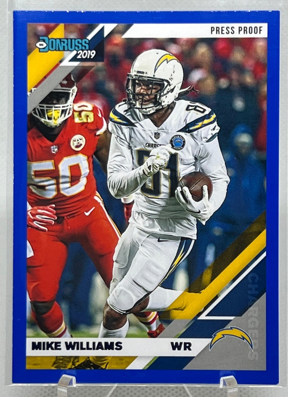 Mike Williams - 2019 Panini Donruss Football Press Proof Blue #132