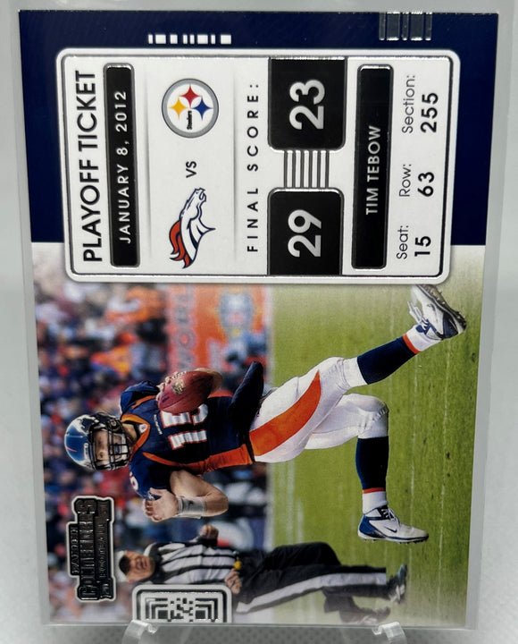 Tim Tebow - 2021 Panini Contenders Football Playoff Ticket #PLT-TTE