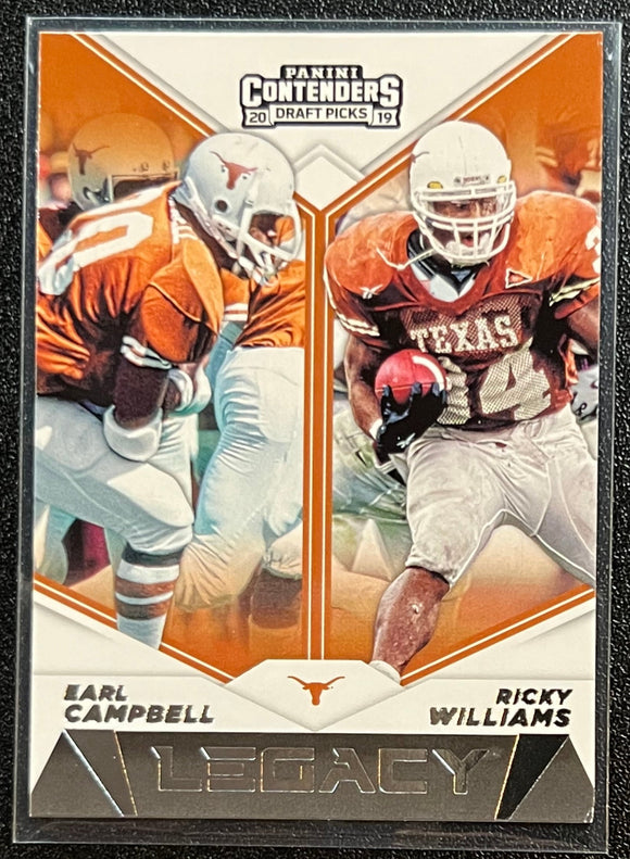 Earl Campbell & Ricky Williams - 2019 Panini Contenders Legacy #5