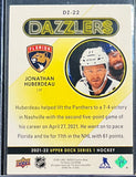 Jonathan Huberdeau - 2021-2022 Upper Deck Series 1 Hockey Dazzlers Green #DZ-22