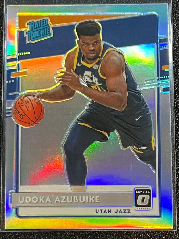 Udoka Azubuike RC - 2020-21 Panini Donruss Optic Basketball RATED ROOKIE SILVER #177