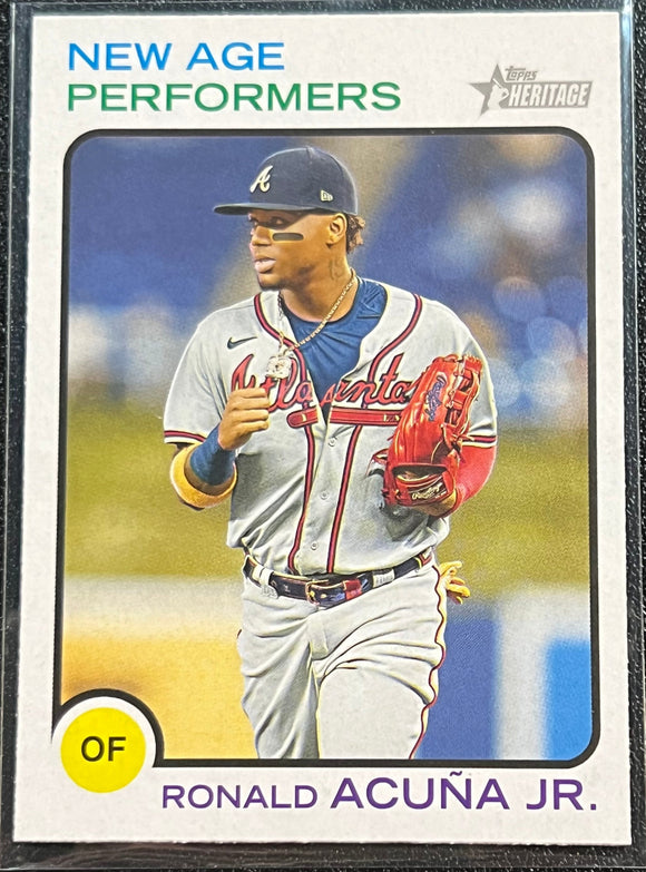 Ronald Acuna JR - 2022 Topps Heritage New Age Performers #NAP-9