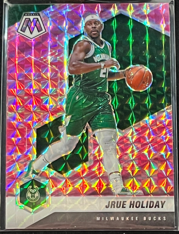 Jrue Holiday - 2020-21 Panini Mosaic Basketball PINK CAMO #156