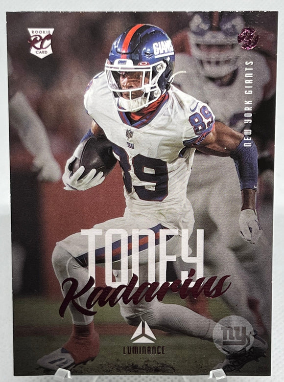 Kadarius Toney - 2021 Panini Chronicles Luminance Football Pink RC #214