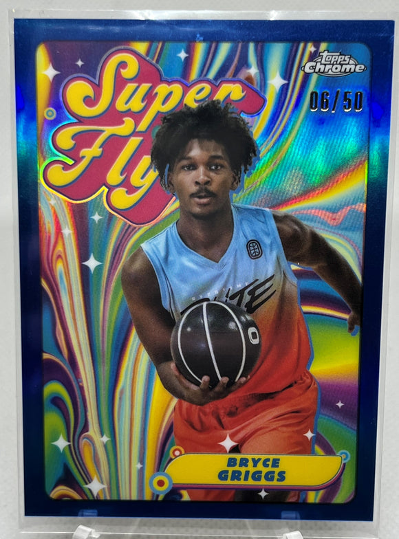 Bryce Griggs - 2021-22 Topps Chrome Overtime Elite Super Fly Blue Parallel SF-9 Serial #06/50