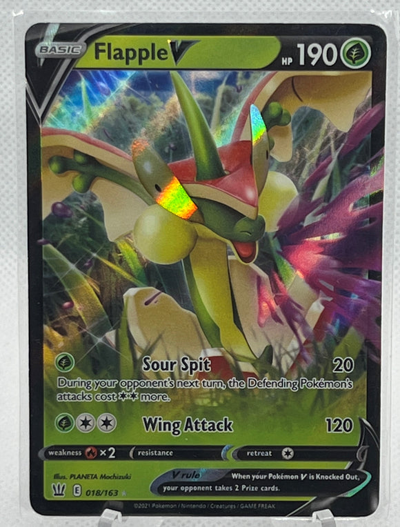 Flapple V - Pokemon Battle Styles Holo Foil Ultra Rare #018/163