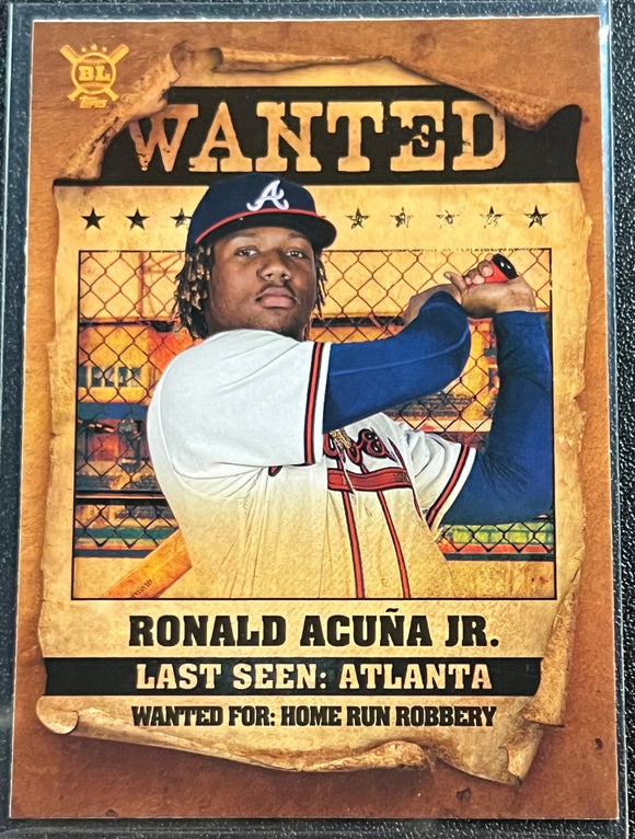 Ronald Acuna JR - 2021 Topps Big League Wanted #WT-3