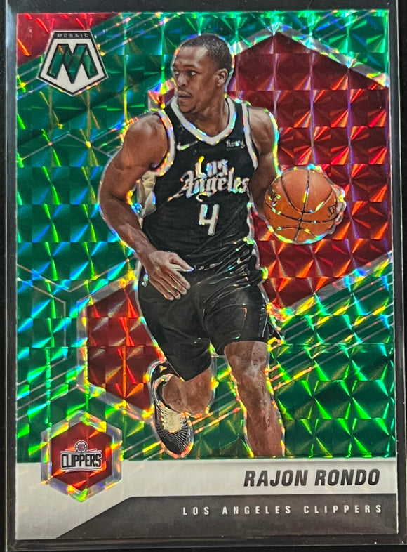 Rajon Rondo - 2020-21 Panini Mosaic Basketball GREEN #61