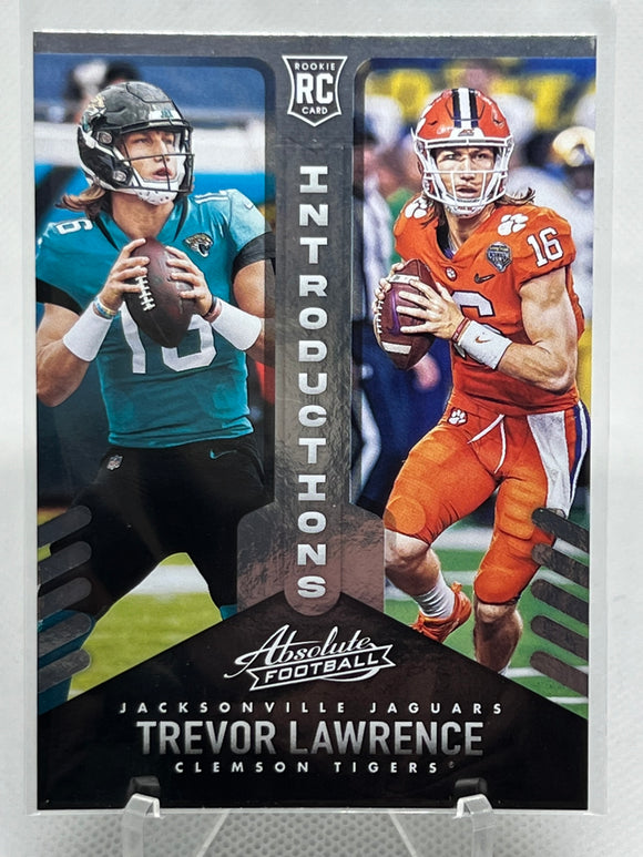 Trevor Lawrence - 2021 Panini Absolute Football Introductions RC #INT-1