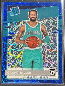 Grant Riller RC - 2020-21 Panini Donruss Optic Basketball RATED ROOKIE BLUE VELOCITY #200