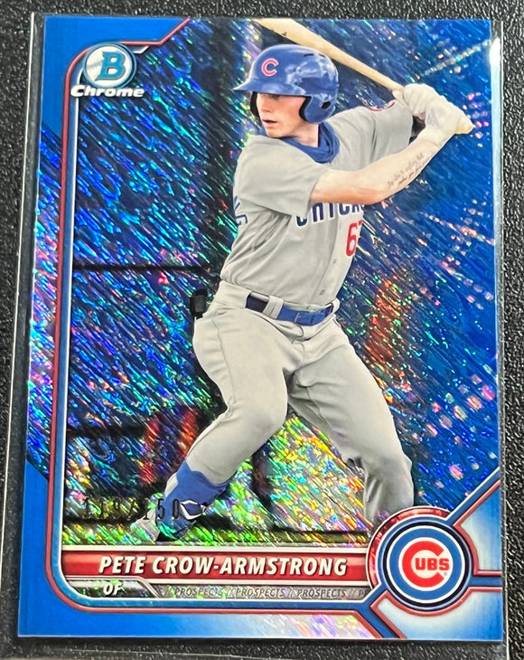 Pete Crow-Armstrong - 2022 Bowman Chrome Prospects BLUE BCP-102 Serial #119/150