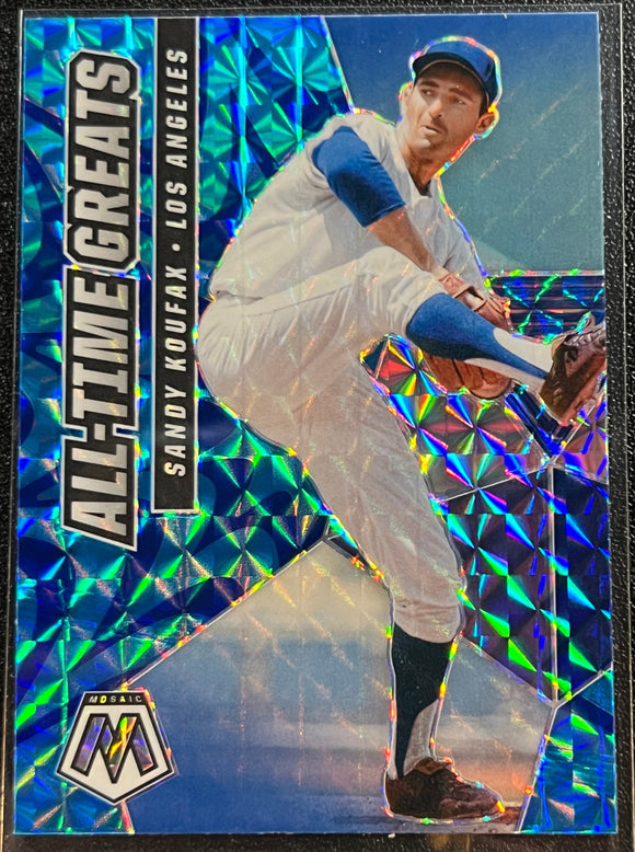 Sandy Koufax - 2021 Panini Mosaic Baseball ALL-TIME GREATS REACTIVE BLUE #ATG1