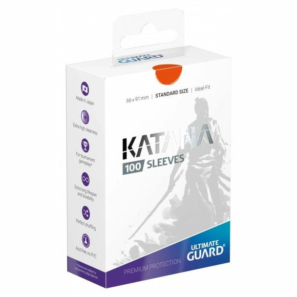 Ultimate Guard Katana Deck Sleeves - Matte Orange (100ct)