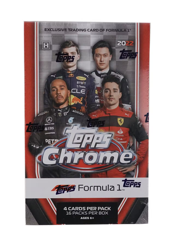 2022 Topps Chrome Formula One (F1) Racing Trading Cards - Hobby LITE Box