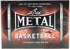 2021-22 Leaf Metal Basketball cards - Hobby Box