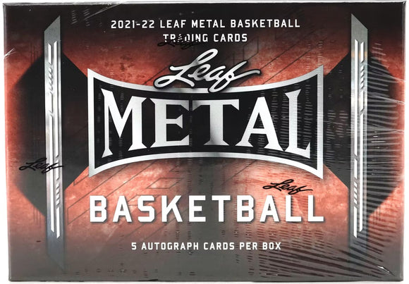 2021-22 Leaf Metal Basketball cards - Hobby Box