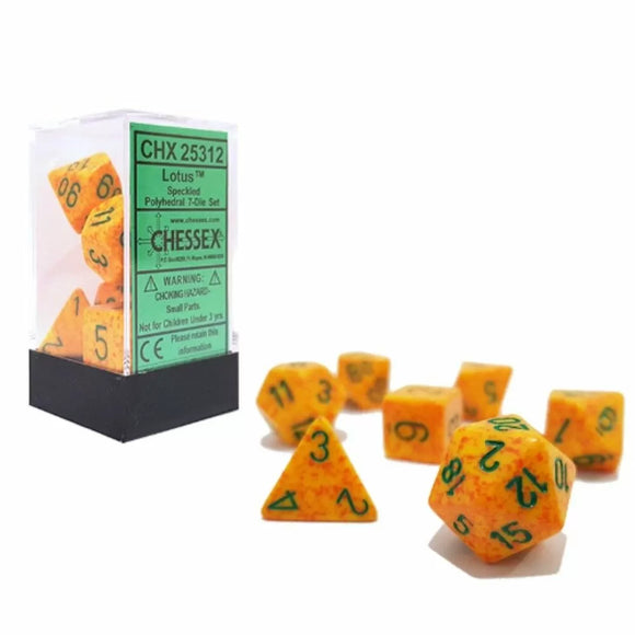 CHX 25312 Speckled Polyhedral Lotus 7-Die Set