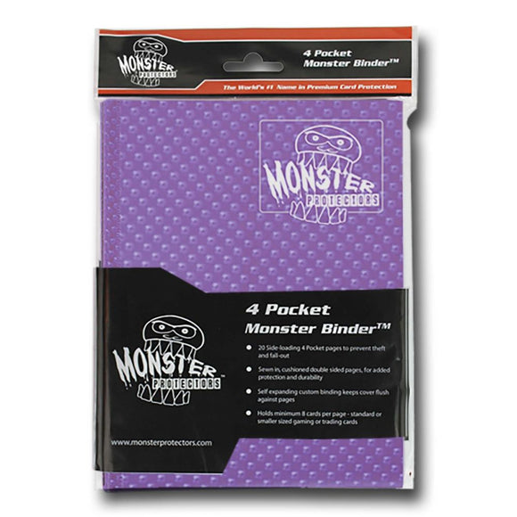 Monster 4-Pocket Album Binder - Holofoil Purple