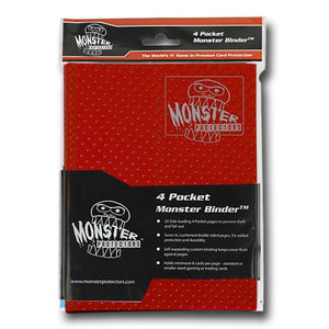 Monster 4-Pocket Album Binder - Holofoil Red