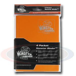 Monster 4-Pocket Album Binder - Matte Sunflower Orange