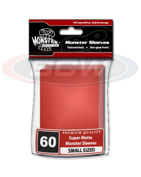 Monster (Japanese Size) Deck Guard Sleeves - Matte Red