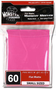 Monster (Japanese Size) Deck Guard Sleeves - Matte Pink