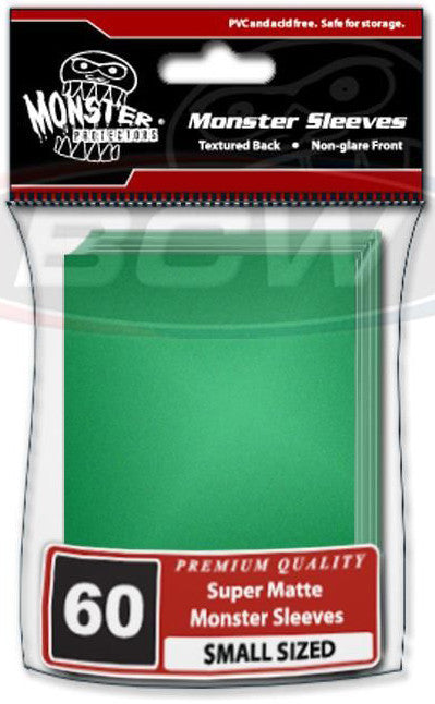 Monster (Japanese Size) Deck Guard Sleeves - Matte Green