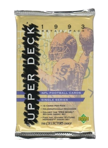 1993 Upper Deck NFL Football cards - Hobby Pack