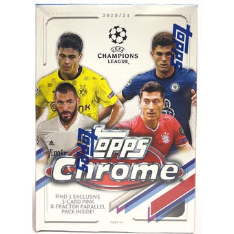 2021 Topps Chrome UEFA Champions League Soccer - Blaster Box