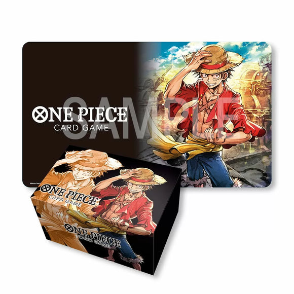 One Piece TCG Playmat and Storage Box Set Monkey.D.Luffy