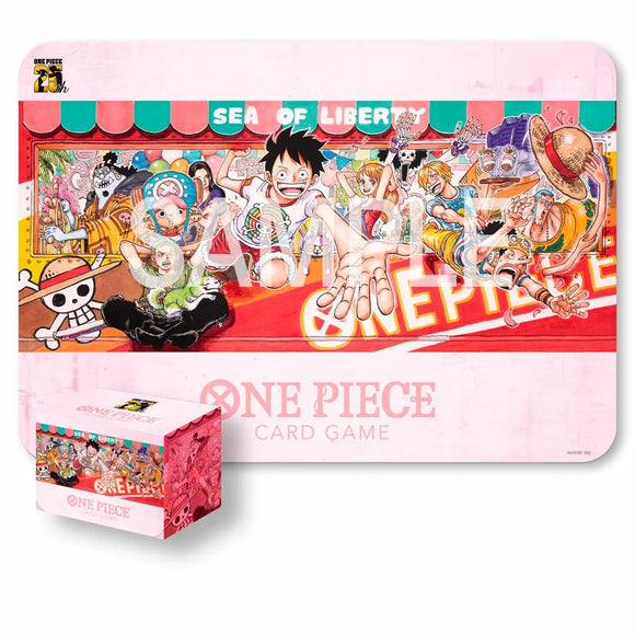One Piece TCG Playmat and Card Case Set 25th Edition