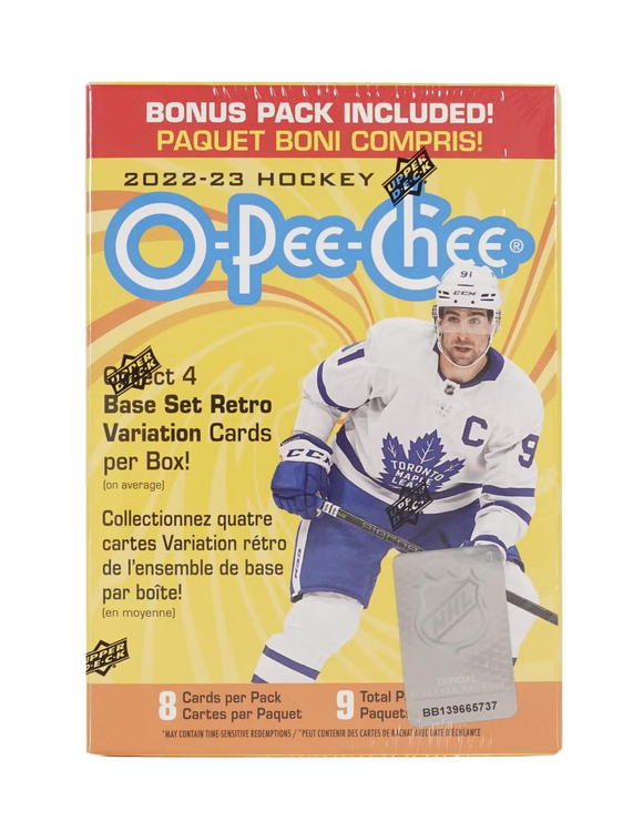 2022-23 Upper Deck O-Pee-Chee NHL Hockey cards - Blaster Box