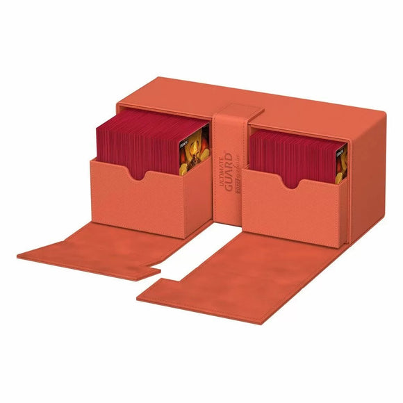 Ultimate Guard Twin Flip n Tray Deck Case 266+ Xenoskin Dark Orange