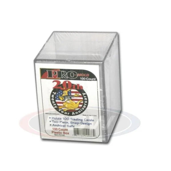 PRO-Mold Snap Box Plastic Trading Card Case 100ct