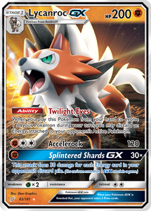 Lycanroc GX - Pokemon Team Up Holo Foil Ultra Rare #82/181